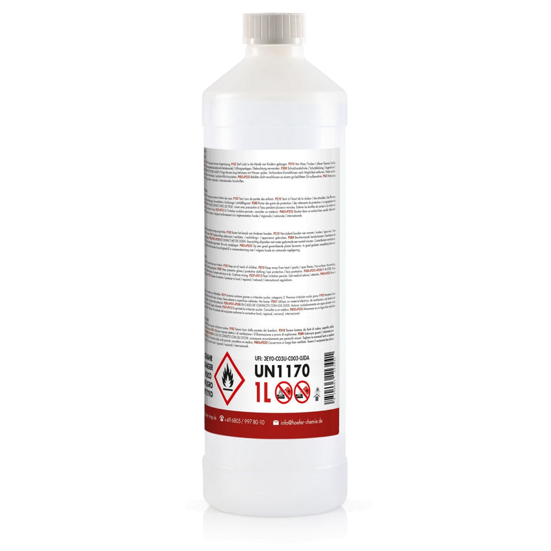 1 L FLAMBIOL® Bioethanol Hochrein 100 % in Flaschen für Edelstahl - Tisch - Kamine - Höfer Chemie GmbH