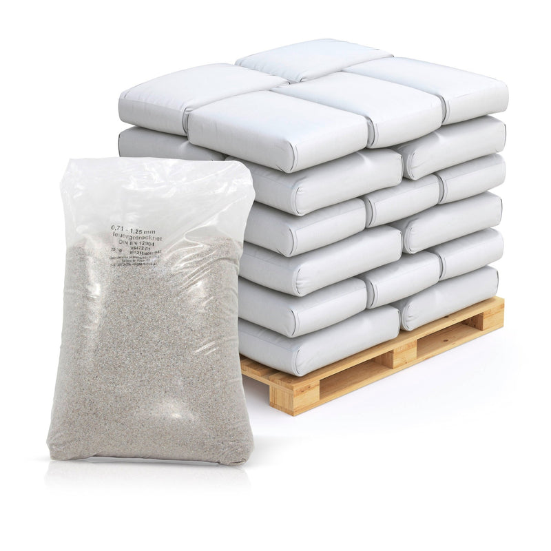 25 kg Premium Quarzsand Filtersand 0,71 - 1,25 mm - Höfer Chemie GmbH