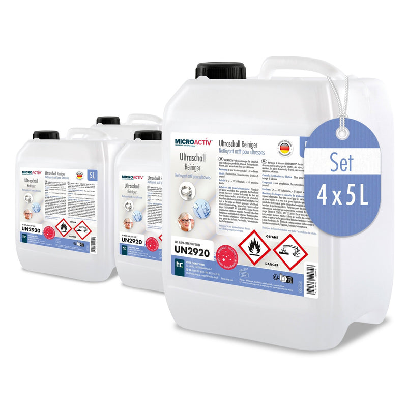5 L Microactiv® Ultraschallreiniger Flüssig-Konzentrat für Ultraschallbad - Höfer Chemie GmbH
