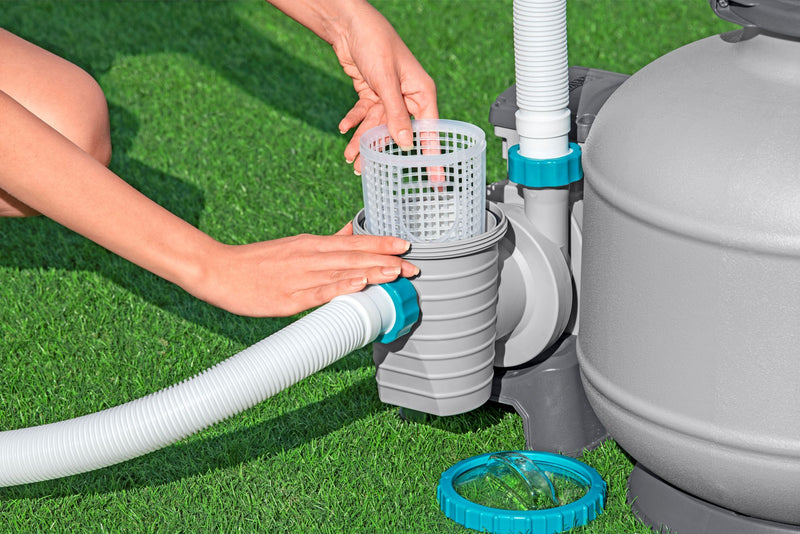 Bestway Sandfilteranlage mit Zeitschaltuhr 6.056 l/h, 230 W