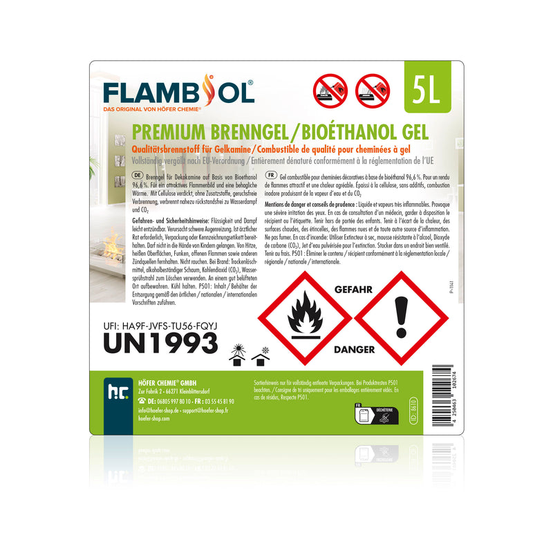 5 L FLAMBIOL® Premium brandgel