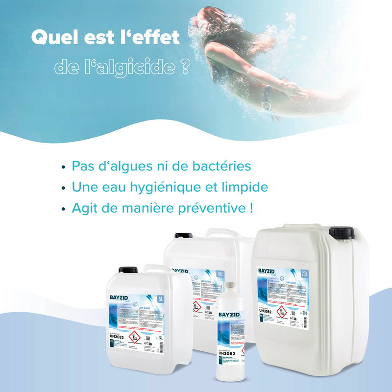 1 L BAYZID® Algizid Algenverhütung für Pools in Flaschen - Höfer Chemie GmbH