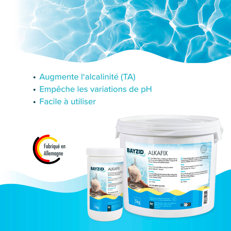 5 kg BAYZID® Alkafix zur Anhebung der Alkalinität (TA) in Eimer - Höfer Chemie GmbH