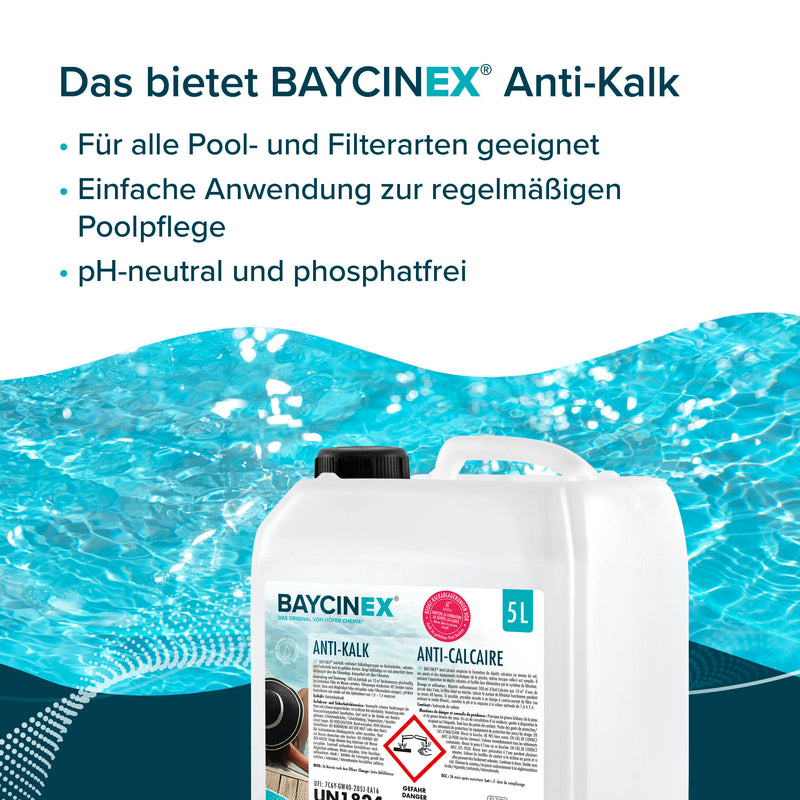 5 L BAYCINEX® Anti-Kalk für Pools - Höfer Chemie GmbH