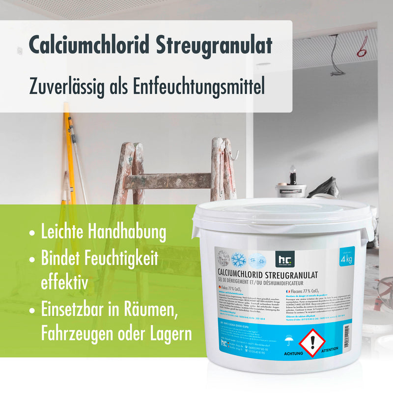 4 kg Höfer Chemie® Calciumchlorid Streugranulat / Flakes