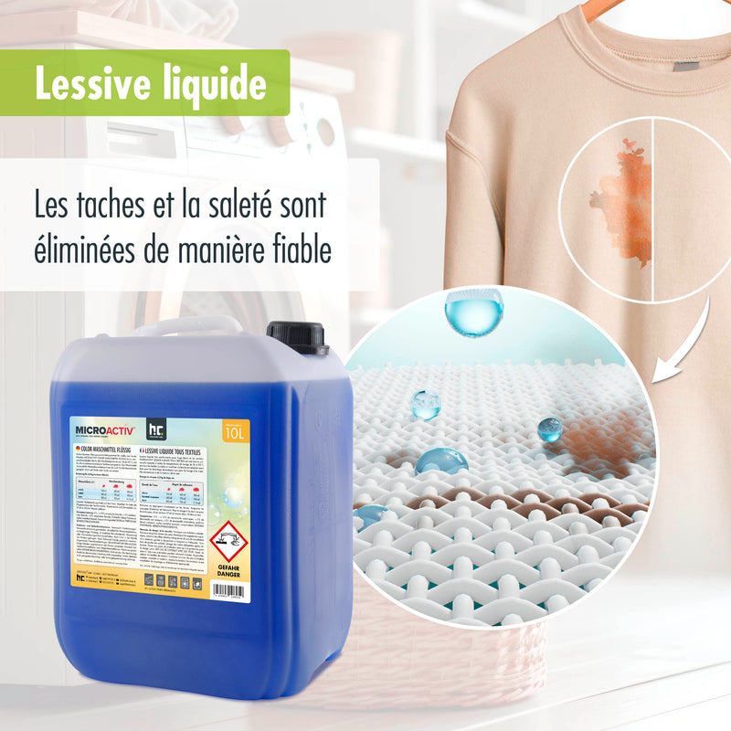 10 L de lessive liquide Microactiv® Color