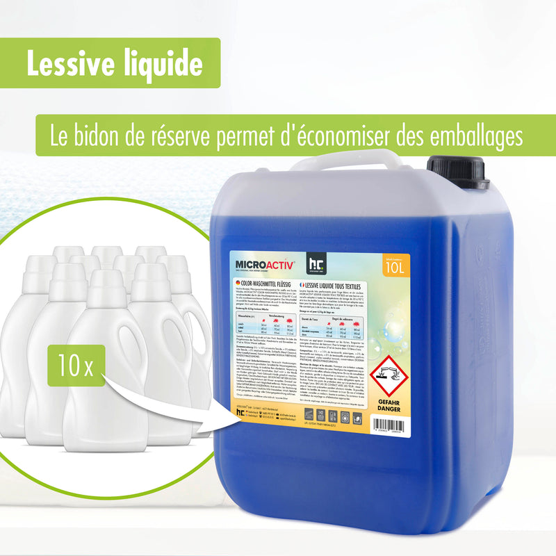 10 L de lessive liquide Microactiv® Color