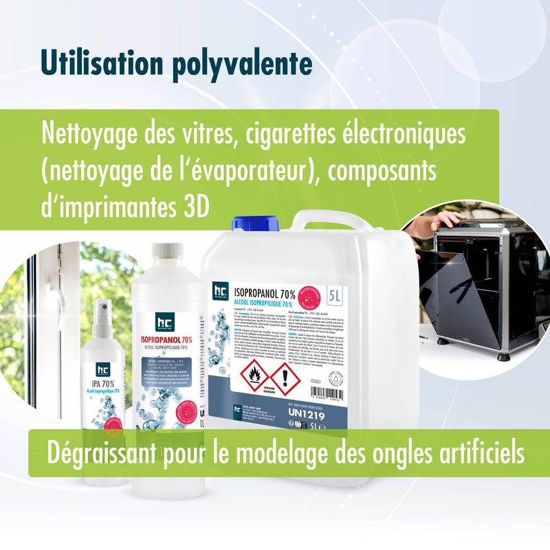 1 L Höfer Chemie® Isopropanol 70% in Flaschen - Höfer Chemie GmbH