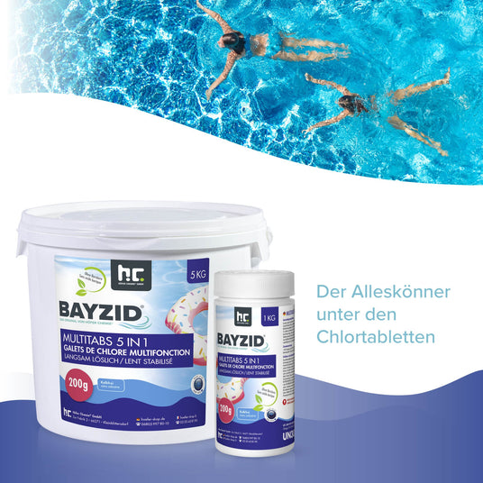 1 kg BAYZID® Multitabs 200g 5in1 für Pools - Höfer Chemie GmbH