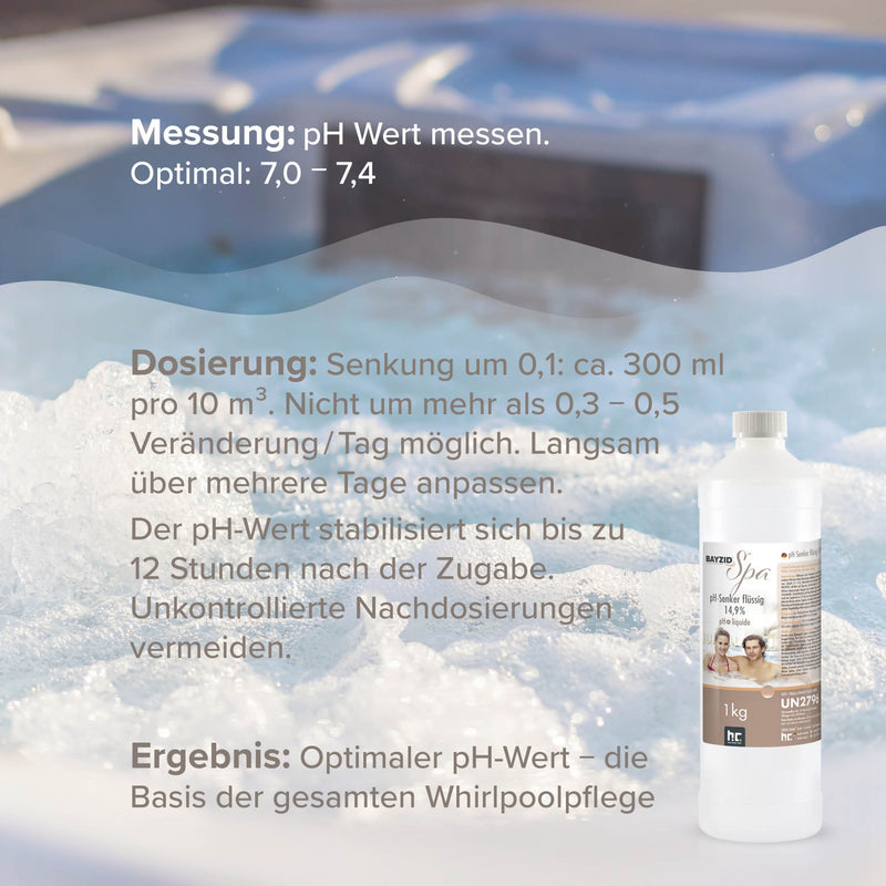 1 kg BAYZID® SPA pH Minus flüssig 14,9% - Höfer Chemie GmbH