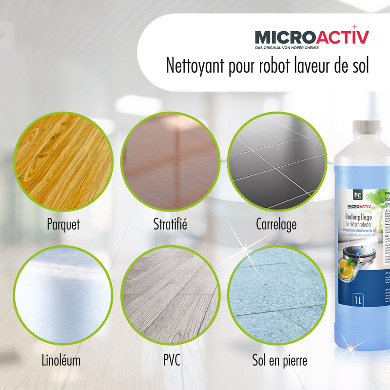 1 L Microactiv® Entretien des sols pour robots laveurs