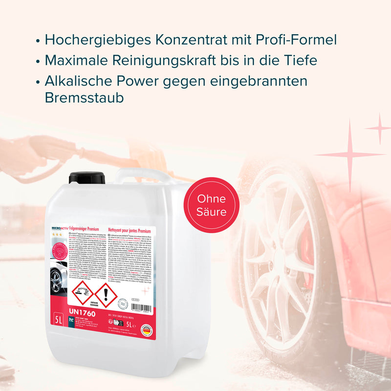 5 L MICROACTIV® Felgenreiniger Konzentrat Premium