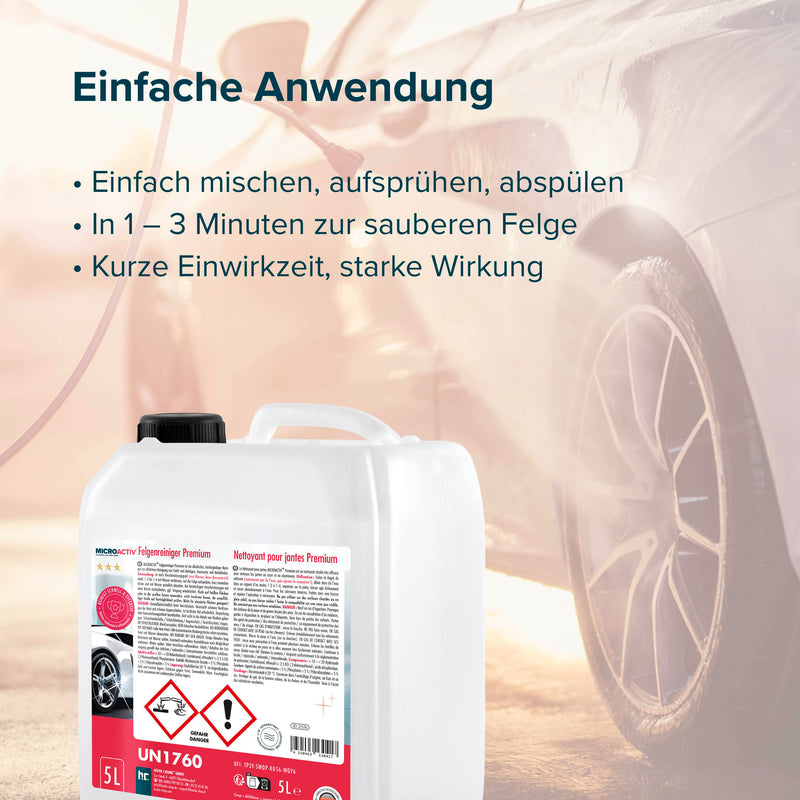 5 L MICROACTIV® Felgenreiniger Konzentrat Premium