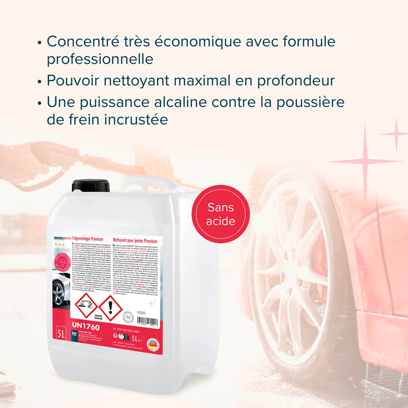 MICROACTIV® Nettoyant jantes concentré Premium 5 L