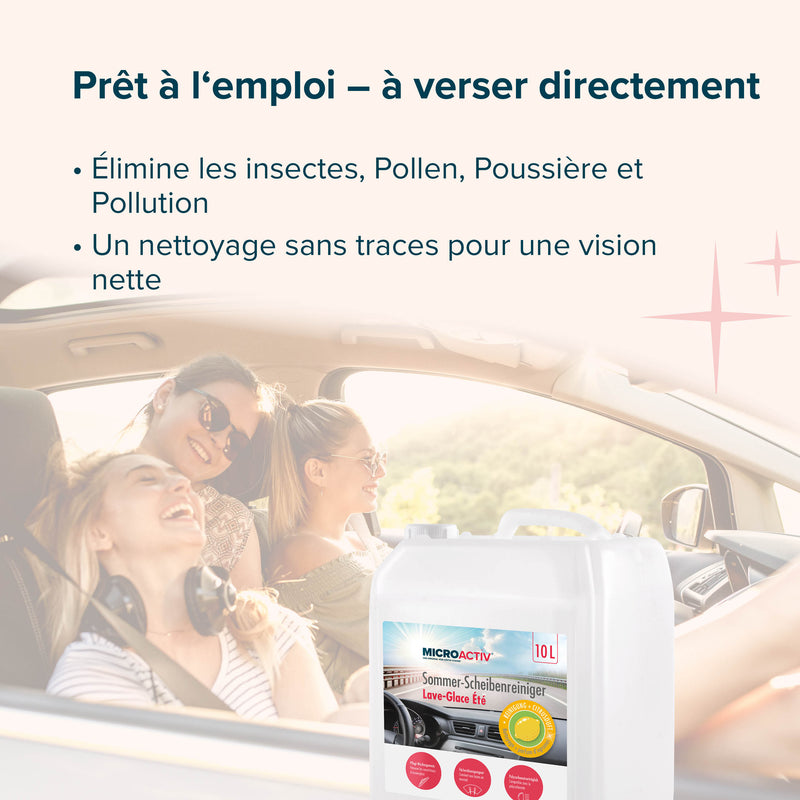 10 L MICROACTIV® Lave-glace été prêt à l’emploi