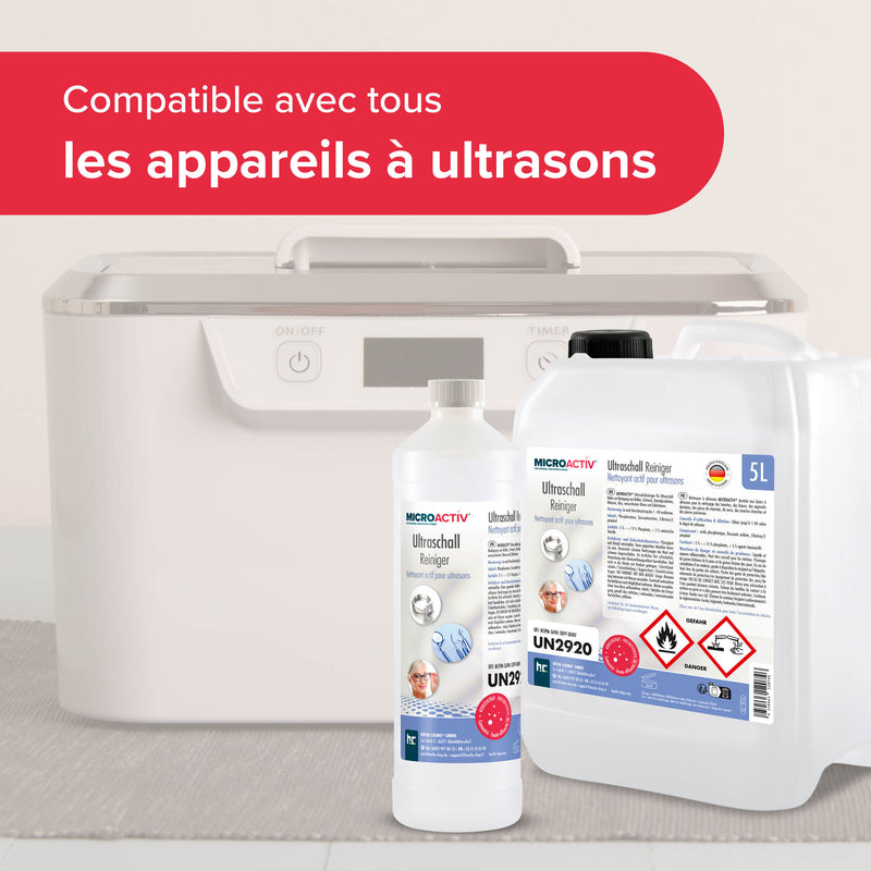 5 L Microactiv® Ultraschallreiniger Flüssig-Konzentrat für Ultraschallbad - Höfer Chemie GmbH