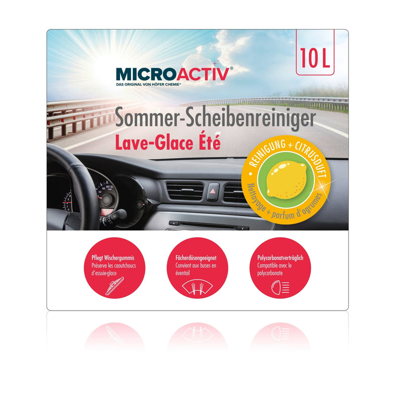 10 L MICROACTIV® Sommer-Scheibenreiniger – anwendungsfertig