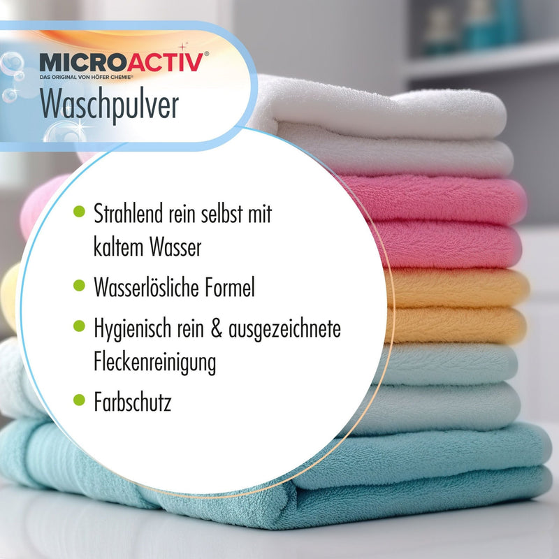 10 kg Microactiv® Waschpulver Vollwaschmittel - Höfer Chemie GmbH