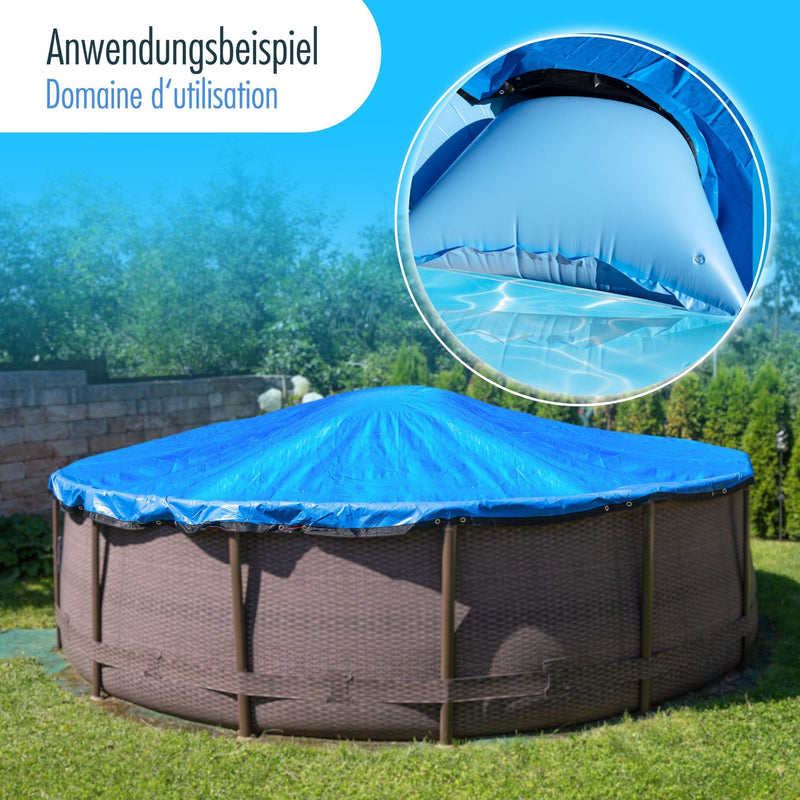 Poolabdeckung für ovale Pools 8 x 4 m - Höfer Chemie GmbH