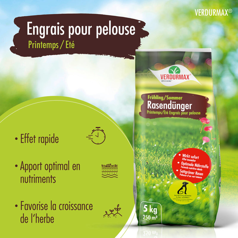 5 kg Engrais pour gazon VERDURMAX® Printemps / Été