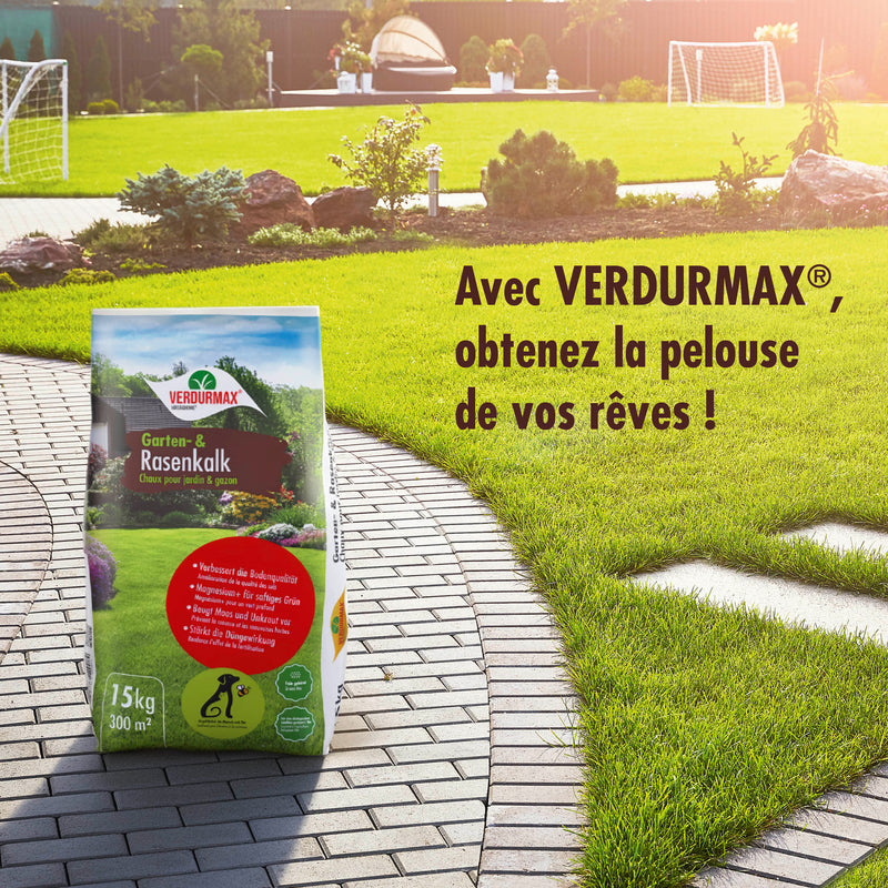 15 kg VERDURMAX® Chaux pour jardin et gazon
