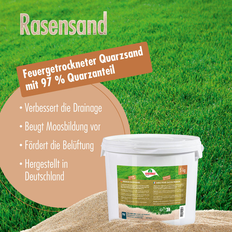 5 kg VERDURMAX® Premium Rasensand 0,3 - 1,5 mm