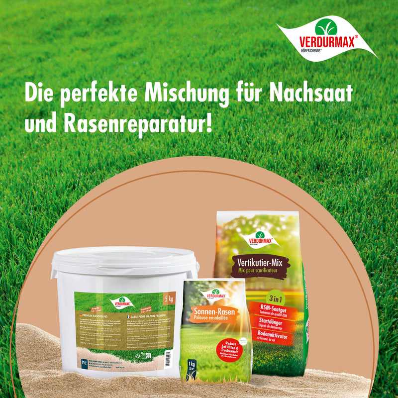 5 kg VERDURMAX® Premium Rasensand 0,3 - 1,5 mm