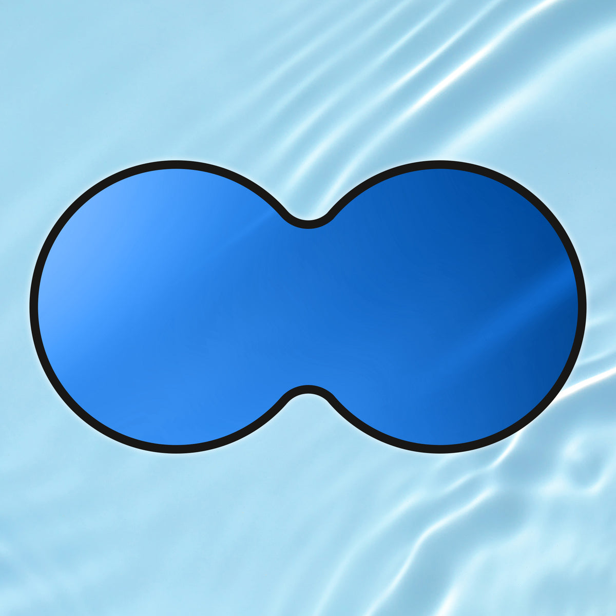 Poolabdeckung achtform