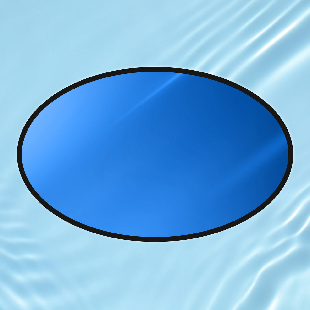 Poolabdeckung oval