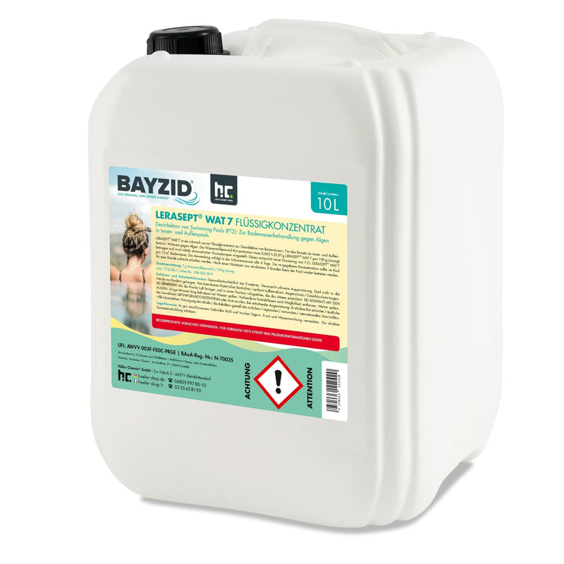 10 L Lerasept® WAT 7 Aktivsauerstoff für Pool und Whirlpool in Kanister - Höfer Chemie GmbH