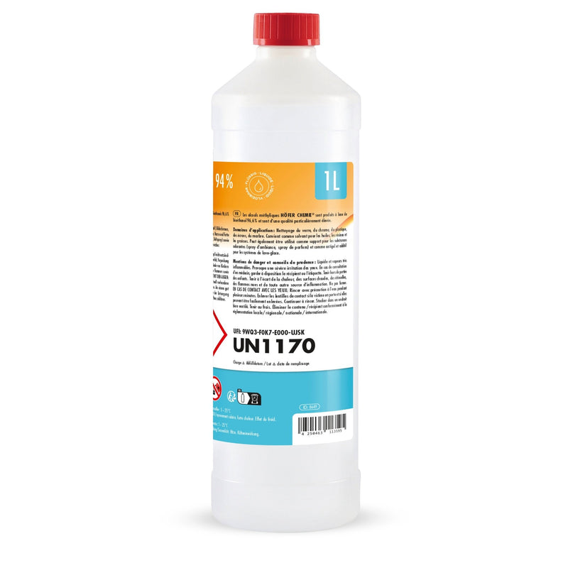 1 L Höfer Chemie® Brennspiritus 94% in Flaschen - Höfer Chemie GmbH