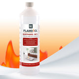 1 L FLAMBIOL® Bioethanol Hochrein 100 % in Flaschen für Edelstahl - Tisch - Kamine - Höfer Chemie GmbH