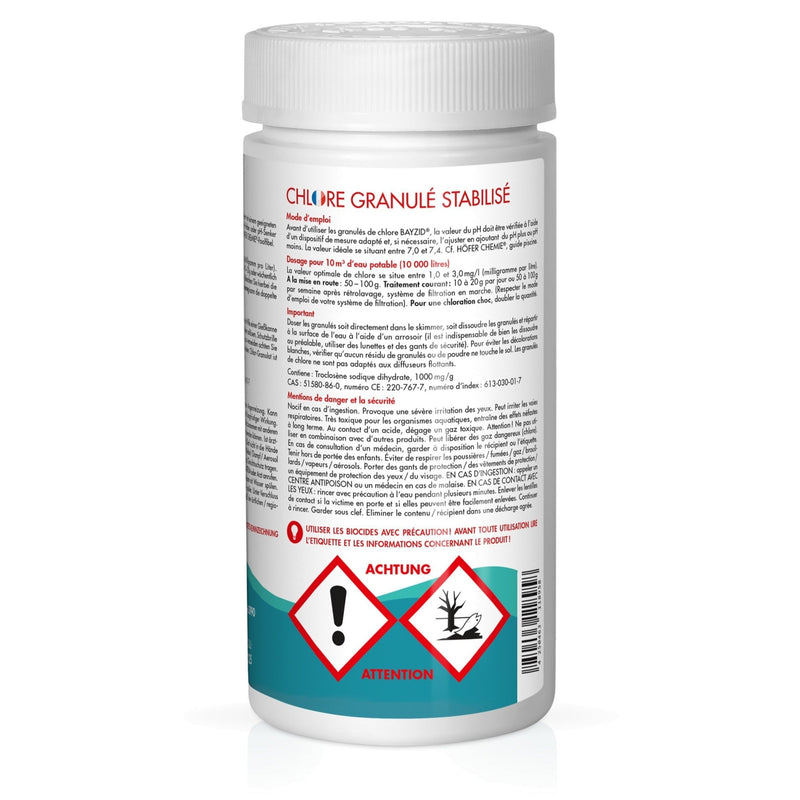 1 kg BAYZID® Chlorgranulat für Pools - Höfer Chemie GmbH