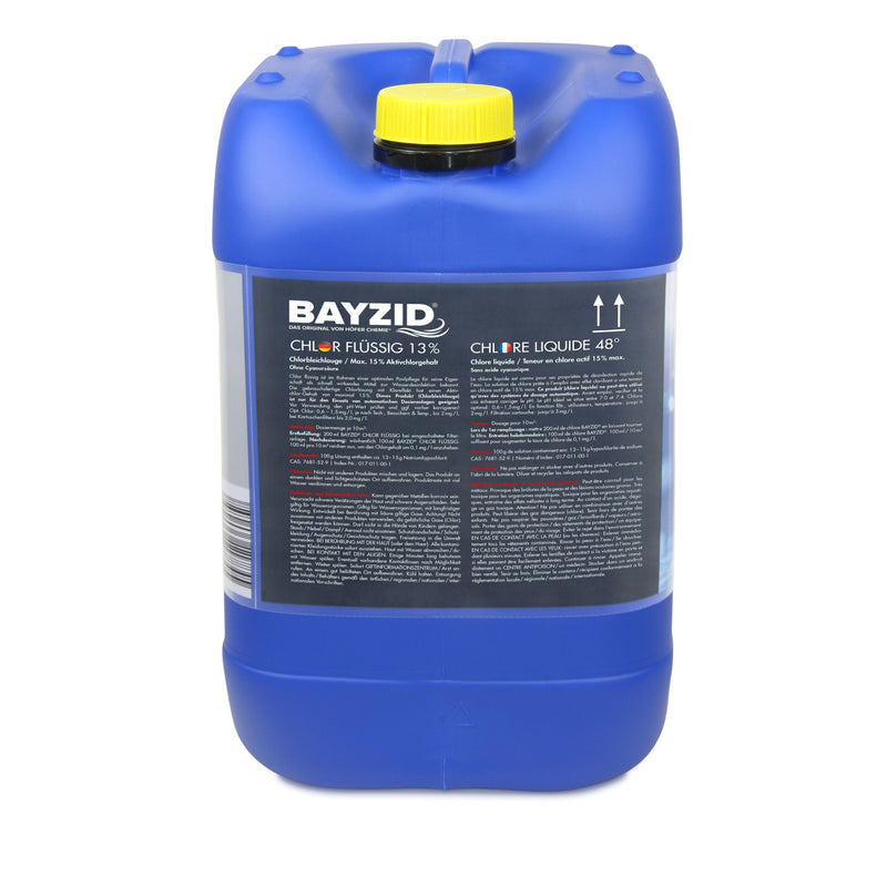 Chlore liquide 48° Bayzid® en bidon de 25 KG (20L)