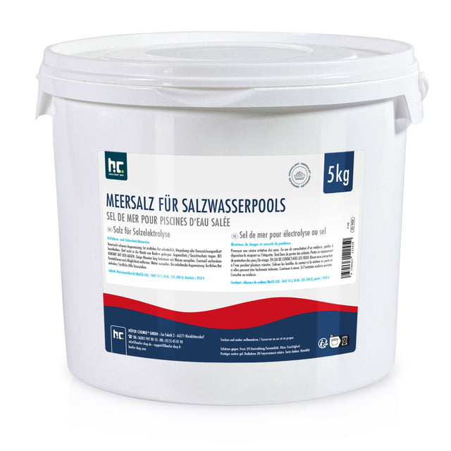 5 kg Meersalz für Salzwasserpools / Salzelektrolyse - Höfer Chemie GmbH