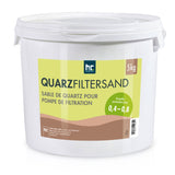 5 kg Premium Quarzsand Filtersand 0,4 - 0,8 mm - Höfer Chemie GmbH