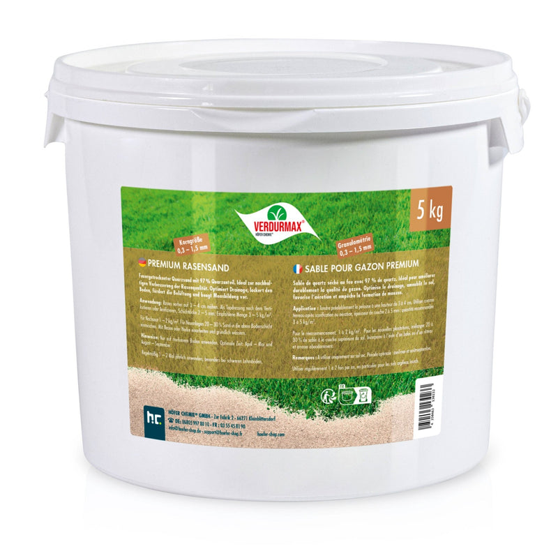 5 kg VERDURMAX® Premium Rasensand 0,3 - 1,5 mm