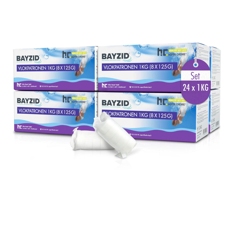 1 kg BAYZID® Flockkartusche für Pools - Höfer Chemie GmbH