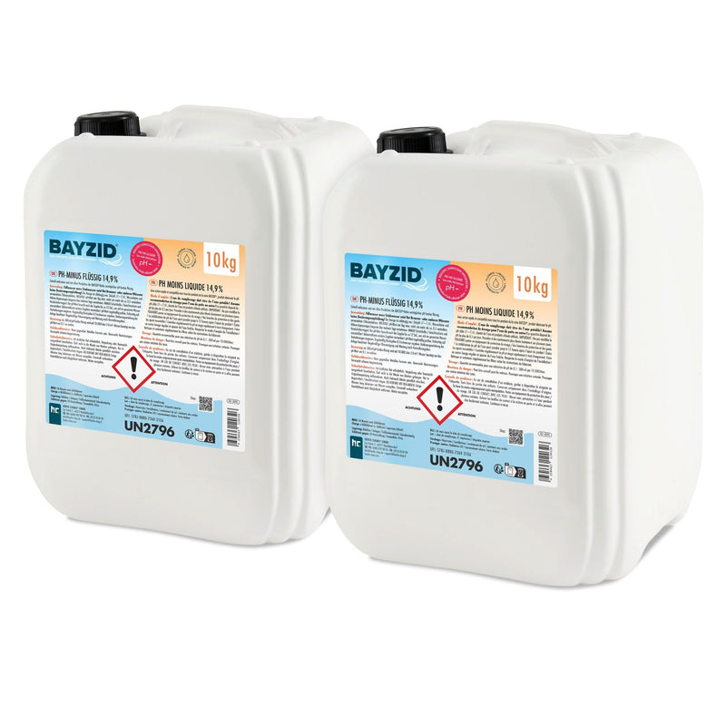 10 kg BAYZID® pH Minus flüssig 14,9% in Kanister - Höfer Chemie GmbH