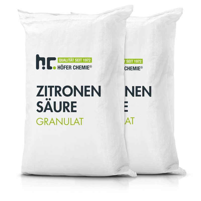 25 kg Zitronensäure Granulat in Lebensmittelqualität - Höfer Chemie GmbH