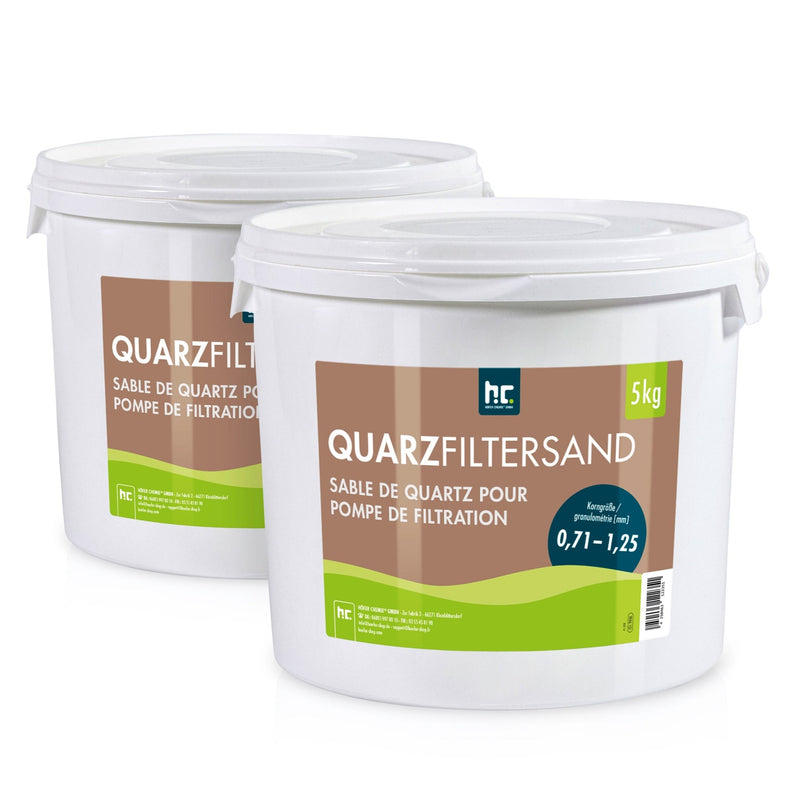 5 kg Premium Quarzsand Filtersand 0,71 - 1,25 mm - Höfer Chemie GmbH