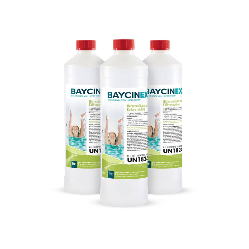 1 L BAYCINEX® Härtestabilisator zur Kalkvermeidung in Flaschen - Höfer Chemie GmbH