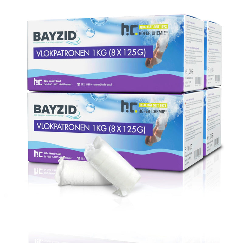 1 kg BAYZID® Flockkartusche für Pools - Höfer Chemie GmbH