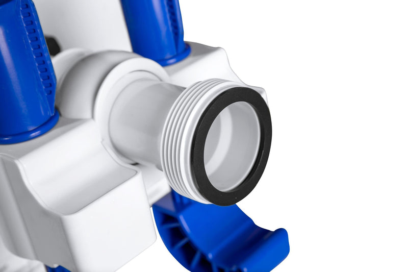 Flowclear™ zwembadwaterval met ledverlichting voor zwembaden met stalen frame