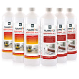 6x 1 L Probierset FLAMBIOL® Bioethanol