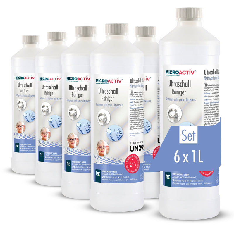 1 L Microactiv® Ultraschallreiniger Flüssig-Konzentrat für Ultraschallbad - Höfer Chemie GmbH
