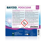 1 L BAYZID® Poolclear - Trübungsbeseitigung für Pool-Filter mit Kartuschen & Filterballs - Höfer Chemie GmbH