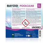 5 L BAYZID® Poolclear - Trübungsbeseitigung für Pool-Filter mit Kartuschen & Filterballs - Höfer Chemie GmbH