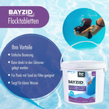 5 kg BAYZID® Flocktabletten für Pools in Eimer - Höfer Chemie GmbH
