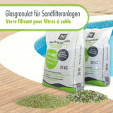 20 kg Spezial Glasgranulat für Sandfilteranlagen 0,7 - 1,3 mm Körnung - Höfer Chemie GmbH